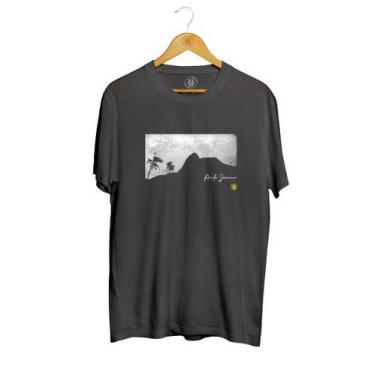 Imagem de Camiseta Masculina UNU RJ em malha 100% algodão manga curta, M