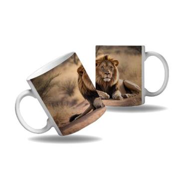 Imagem de Caneca Presente Savana Leão Design Geek Nerd Rei da Savana 1 - Enjoy S