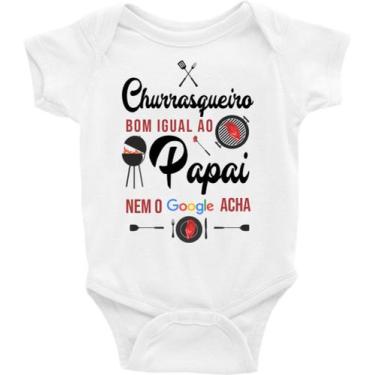 Imagem de Roupa Body Bebê Infantil Papai Melhor Churrasqueiro - IDEIA INCRÍVEL, 