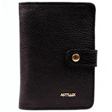 Imagem de Carteira Feminina em Couro Artlux 8015, Preto