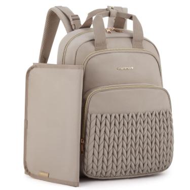 Imagem de Mochila para fraldas Mommore Large acolchoada com trocador