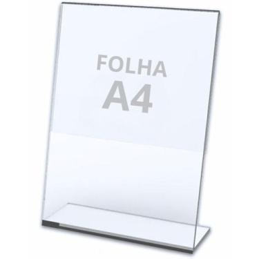 Imagem de Expositor Display Folha A4 Pix QR Code Menu Cardapio Aviso  Vertical T