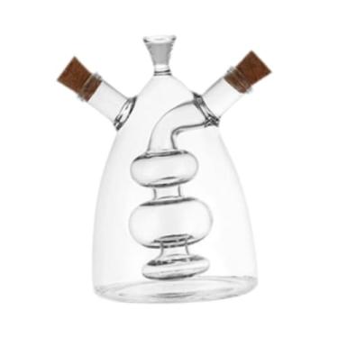 Imagem de Gralara Óleo e vinagre Garrafa de vidro Molho de soja Dispenser, Utensílios de cozinha, Molho Garrafa de vidro Óleo Garrafa Dispenser Galheteiro para cozinha