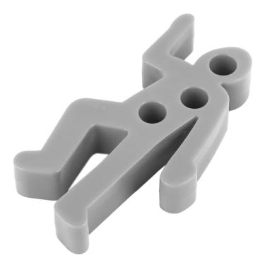 Imagem de Porta-lápis para Cena de Crime, 3 Furos, 4 Polegadas de Comprimento, Compacto, 2,5 Polegadas de Largura, Suporte Engraçado para Caneta de Mesa, Plástico para Casa (Cinza)