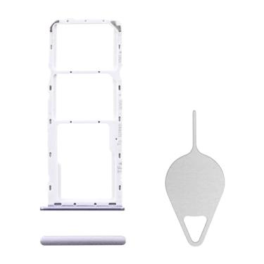 Imagem de BESJMYT Substituição para bandeja de cartão SIM Samsung Galaxy A22 5G (versão SIM único) Suporte de compartimento para cartão violeta adaptador com ejetor de agulha para A22 5G A226B A226BR