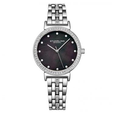 Imagem de Relógio Feminino Stuhrling Sinfonia 3988 Quartzo 33mm, Prata Clássico