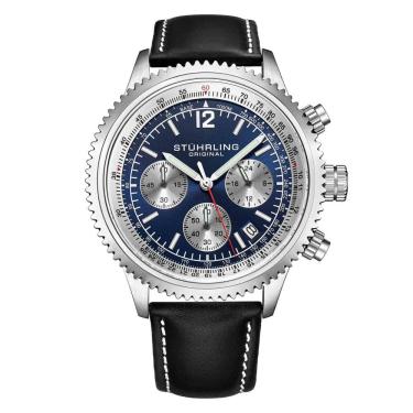 Imagem de Relógio Masculino Stuhrling Monaco 4015 Automático 44mm, Azul