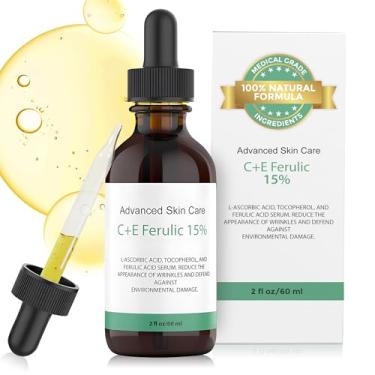 Imagem de Advanced Skin Care Vitamin C Face Serum with Vitamin E and Ferulic Acid,CE Ferulic 15% with Hyaluronic Acid (Compare to Skin Ceut.),2oz, Anti Aging and Wrinkle Serum for Face