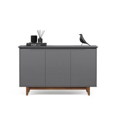Imagem de Buffet Três Portas Flow Cinza/Freijó  EJ Móveis
