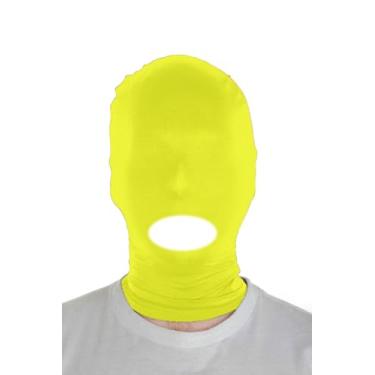 Imagem de Sheface Máscara masculina e feminina de elastano com capuz de boca aberta para fantasia de cosplay de Halloween