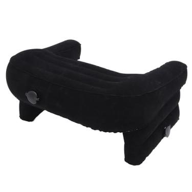 Imagem de Almofada de leitura inflável, almofada de colo (cinza) (azul) (preto)