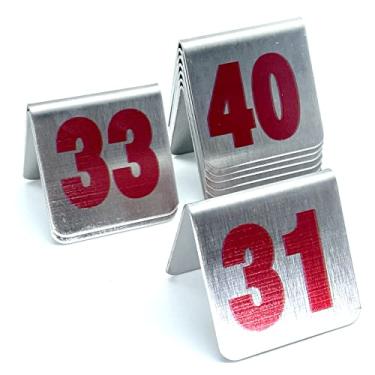 Imagem de 10 peças de cartões de metal empilháveis estilo barraca números de mesa, porta-cartões para celebração, festa de casamento, restaurantes, cafés, reuniões, sala de reuniões, jogos de tabuleiro em série