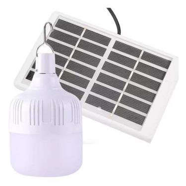 Imagem de Lâmpada Solar Bulbo Gancho Led Usb 60W - Ecosoli