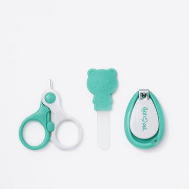 Imagem de Kit De Cuidados E Higiene Do Bebê 3 Peças Verde Petit Piá