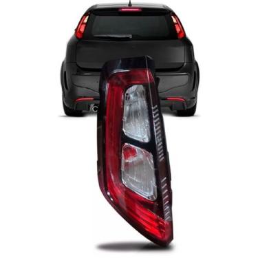 Imagem de Lanterna traseira punto 2012 a 2016 sporting/ tjet c/ led - DEPO, Esqu