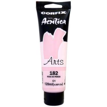Imagem de Tinta Acrílica Arts Corfix 120ml G1 - 85120, 182 - ROSA DE PERSIA
