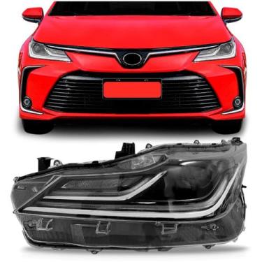 Imagem de Farol Corolla 2020 a 2021 Elétríco Sem Motor - TYC, Esquerdo