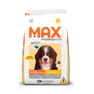 Imagem de Ração Max Cães Filhotes Médio e Grande Carne e Arroz 15 Kg - Max Total