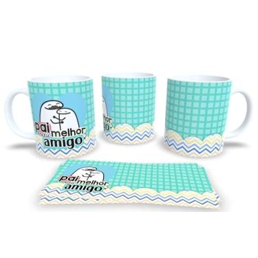 Imagem de Caneca Personalizadas Pai Te Amo – Com Frases Divertidas | Presente Criativo Dia dos Pais P34 (Pai meu melhor amigo..)