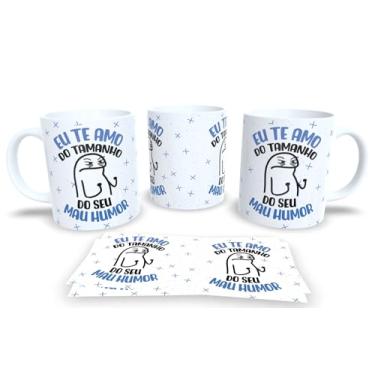 Imagem de Caneca Pai Te Amo – Com Frases Divertidas | Presente Criativo Dia dos Pais P30 (Eu te amo do tamanho do seu mau humor)