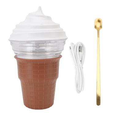 Imagem de Caminheira de Sorvete DIY, Plugue USB Em 5V, Máquina de Iogurte Congelado Caseiro Com Receitas para Iniciantes, Material ABS PP, Controle de Botões