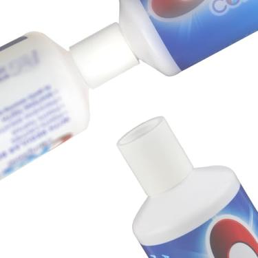 Imagem de 2 Adaptadores de recarga de pasta de dentes para Crest, adaptador de tubo de pasta de dentes preenchível ferramenta de transferência de pasta de dentes de viagem para acessórios de casa de banho