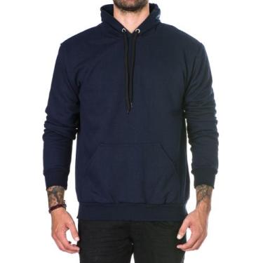 Imagem de Blusa Moletom Masculino Canguru - Polo Blu, Azul, Marinho, P