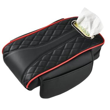 Imagem de Capa de apoio de braço para carro, almofada de cobertura de apoio de braço de carro|Almofada de apoio de braço de carro confortável Suporte de caixa de tecido de apoio de braço de carro à prova d'ág