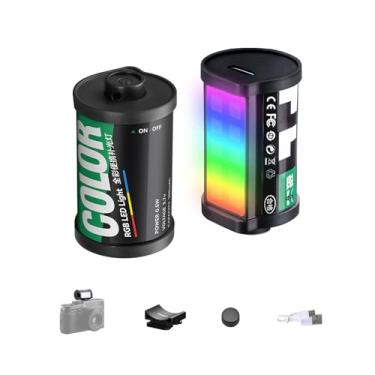 Imagem de TTArtisan Mini luz LED RGB para câmera 400-750 nm luzes magnéticas RGB coloridas para sapatos frios, estilo filme retrô recarregável, iluminação fotográfica de LED pequena (1)