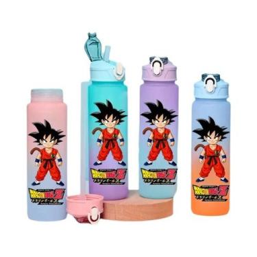 Imagem de Grande Capacidade 750 Ml Dragon Ball Son Goku Gohan Gradiente Palha Ga