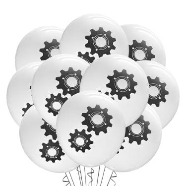 Imagem de Malayan Products Mechanic Balloons 12 Count Latex, Wrench Birthday Decorations, Tools Theme Party, Cog Blue Collar Working Handyman Automotive Ideas, 12Inch Standard Size (Cog)