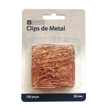 Imagem de Clip Metálico Le Rosé 28mm com 150 Unidades Cores Diversas - Item Sortido