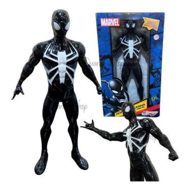 Imagem de Boneco Homem Aranha Preto 22cm Articulado Brinquedo Marvel - all seaso