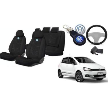 Imagem de Capas Banco Proteção Fox 2003-2022 + Volante + Chaveiro VW - Aero Prin