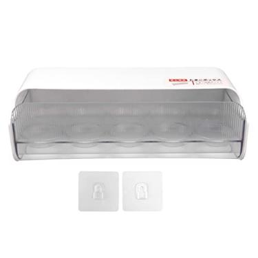 Imagem de Caixa de armazenamento da geladeira Grade de alimentos Higiênico Transparente Organizer Container para a cozinha Gridbrid Space Saving Material Durável para animais de estimação (Gaveta 10 ovo de