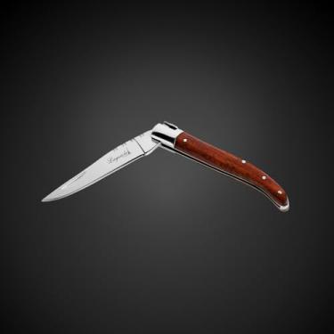 Imagem de Canivete Inox De Bolso Retrátil Laguiole Pescaria Charutos Dobrável Com Caixa Para Presente