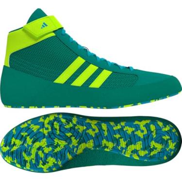 Imagem de adidas Tênis de luta livre HVC juvenil, Verde, 45