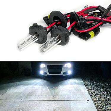 Imagem de Troniz Lâmpada de substituição H7 Xenon HID AC 35 W super brilhante, 6000 K branco frio, pacote com 2