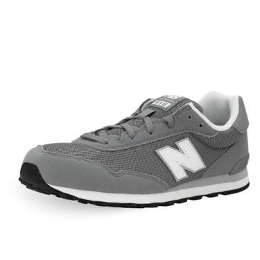 Imagem de New Balance Tênis infantil 515 V1 com cadarço, Cinza ardósia/branco, 2 Little Kid