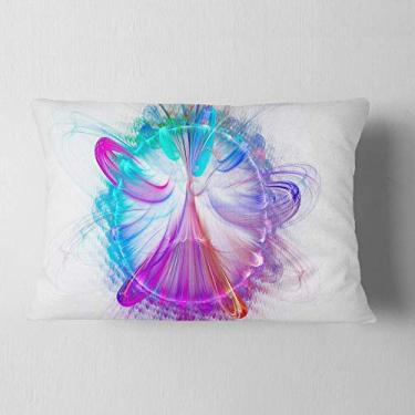 Imagem de Design Vórtices de Energia Padrão Fractal Abstrato Sala de Estar Lombar, Sofá, Almofada de Alta Qualidade + Capa de Almofada Impressa em ambos os lados 30 x 50 cm