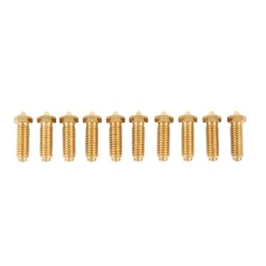 Imagem de aqxreight Impressora 3D Brass Nozzle Replacement Printer Extrusora Bico 3D Hotend 0.4mm Latão para Kobra 3 Kobra S1 Combo Com CNC Usinado Smooth Inner Wall 1.75mm Filament (0,2 mm)
