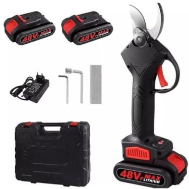 Imagem de Tesoura De Poda Elétrica Sem Fio Profissional e Portátil Cortador de Galhos e Árvores