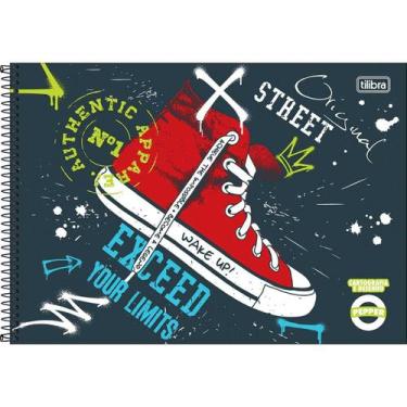 Imagem de Caderno de Cartografia e Desenho Espiral Capa Dura Pepper 80 Folhas - 