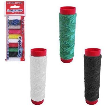 Imagem de Kit Costura com 10 Linhas Colors - Sempre Viva
