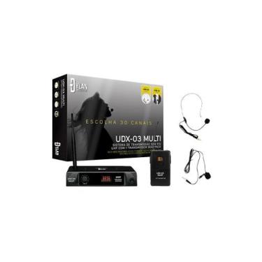 Imagem de Microfone Dylan Udx03 Sem Fio Uhf Com 30 X Canais Receptor