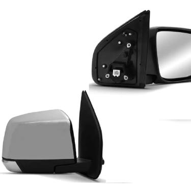 Imagem de Par Retrovisor S10 Elétrico Cromado Com Pisca 2013 2014 até 2022