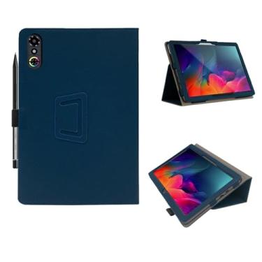 Imagem de Capa para tablet gamer RedMAGIC Astra 23.0 cm, ângulos de visualização múltipla, capa fina e leve para tablet RedMAGIC 3 Pro com alça de mão e suporte de lápis, azul marinho