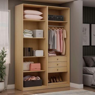 Imagem de guarda-roupa closet modulado infinity 3 gv savana 160 cm