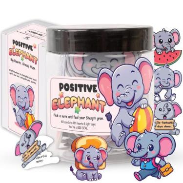 Imagem de Cartões de afirmação Jar KATINAT Positive Elephant 60