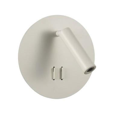 Imagem de Arandela Skoop Branco 10W Cabeceira Quarto SKO2AR01BR015 - Bella Ilumi